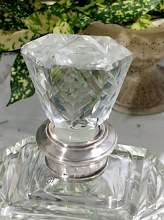 Botellon de Cristal con Birola de Plata 925 - tienda online