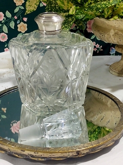 Botellon de Cristal con Birola de Plata 925 - tienda online