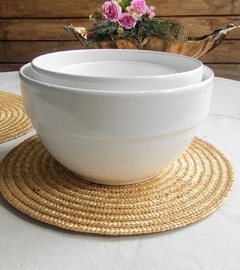 3 Bowl de Cocina Portugueses en Ceramica para Microondas, horno y lavavajillas ensaladera - comprar online