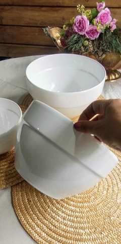 3 Bowl de Cocina Portugueses en Ceramica para Microondas, horno y lavavajillas ensaladera - tienda online