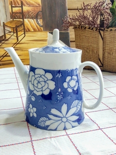 Tetera de porcelana Marly Blue Garden Lozadur