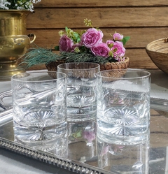 2 vasos para whisky tallados de cristal en internet