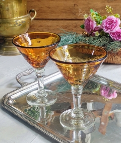 2 Copones para Martini de cristal Murano - 2Gardenias Bazar antiguo