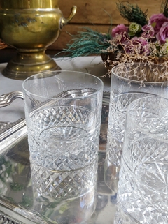 5 Vasos de Cristal para Whisky - 2Gardenias Bazar antiguo
