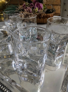 6 Vasos para Whisky de diseño cuadrado - 2Gardenias Bazar antiguo
