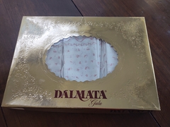 Imagen de Mantel redondo con 8 servilletas marca Dalmata modelo Gioia en caja original usado