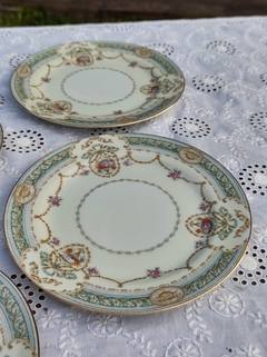 Plato de Te ideal Postre o Auxiliar en Porcelana Japonesa Kings Court modelo Margot - 2Gardenias Bazar antiguo