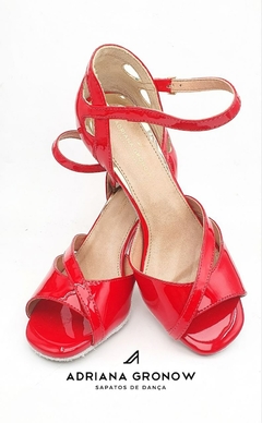 Sapato de Dança Poesia Vermelho 8cm - comprar online