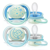 Chupete Ultra Air Nightime x 2 Philips Avent 6-18m