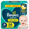 Pañales Pampers Baby Dry P 56Un