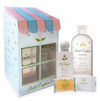 Set de regalo Agua Azahar 60ml + Jabón Glicerina 100gr + Shampoo 240ml 0 a 1 años en estuche casita Petit Enfant