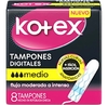 Tampones Digitales Medio Kotex x 8