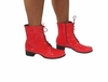 960140 G BOTA COTURNO SALTO BAIXO VERNIZ VERMELHO