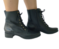 960140 G BOTA COTURNO SALTO BAIXO NAPA PRETO - comprar online