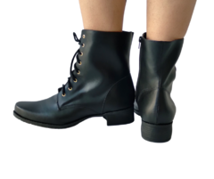 960140 G BOTA COTURNO SALTO BAIXO NAPA PRETO - Au Bottier