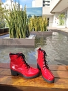 1431154 G BOTA COTURNO SALTO BAIXO VERNIZ VERMELHO - comprar online