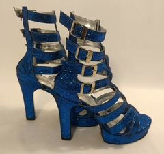 LELI P GLADIADORA GLITTER AZUL - comprar online