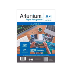 Papel Fotográfico Brillante - 180 grs - Simple Faz - Artanium - A4 - 20 Hojas - comprar online