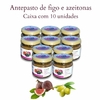 Caixa com 10 un. Antepasto de figo com azeitonas Zaccaron 130 g