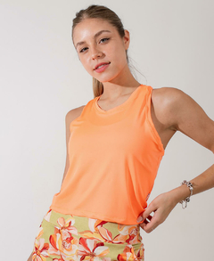 Musculosa Deportiva Mujer Naranja Fluo - YAGÉ
