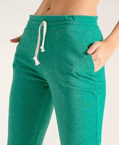 Pantalón Mujer Tiro Alto Verde Melange - YAGÉ