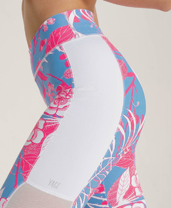 Calza Pescadora Azul Rosa Deportiva Mujer Tiro Alto Lycra Suplex - YAGÉ