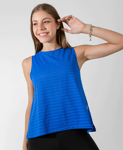 Musculosa Azul Francia Mujer Deportiva - YAGÉ