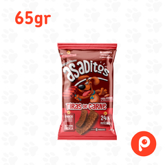 Snack para perros Asaditos Tiras de carne 65gr