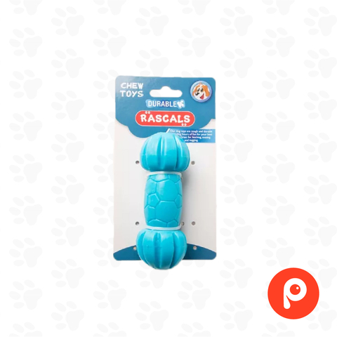 Hueso Juguete de goma dispensador de premio snack Azul,Medida:12x5cm, (Rascals)