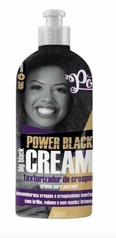Creme Para Pentear Power Black Big Black Cream 500ml - Soul Power  Texturizador de Crespos