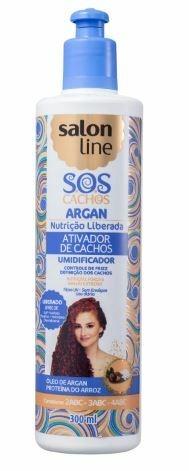 ATIVADOR CACHOS SALON LINE SOS ARGAN 300ML