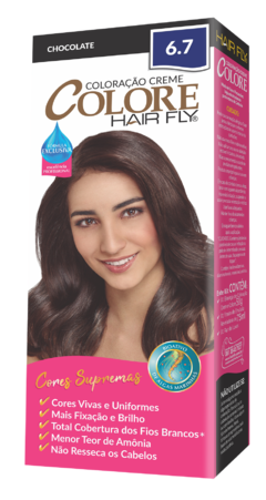 COLORACAO COLORE HAIR FLY 6.7 CHOCOLATE