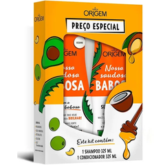 KIT ORIGEM SHAMPOO E CONDICIONADOR SAUDOSA BARBOSA 325ML