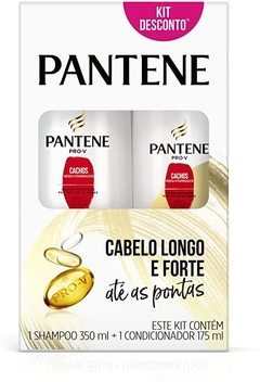  Kit Pantene Cachos Hidra-Vitaminados Shampoo 350ml + Condicionador 175ml