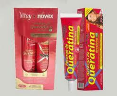 KIT NOVEX VITAY SHAMPOO E CONDICIONADOR RECARGA KERATINA