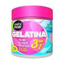 GELATINA S.O.S NATUHAIR 3 EM 1 500G