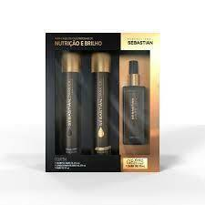 Kit Nutrição e Brilho - Shampoo Dark Oil 250ml + Condicionador Dark Oil 250ml + Dark oil 95ml na internet