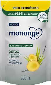 Sabonete Líquido Monange Detox Refil 200ml