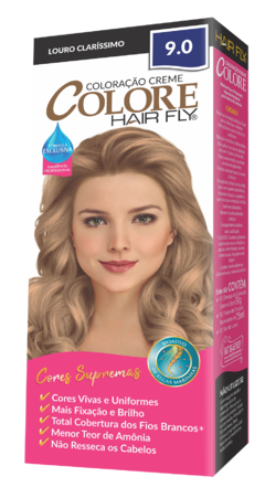 COLORACAO COLORE HAIR FLY 9.0 LOURO CLARISSIMO 