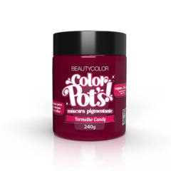 MASCARA COLOR POTS 240G BEAUTY COLOR VERMELHO CANDY