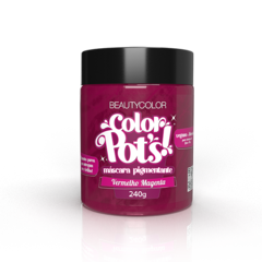 MASCARA COLOR POTS 240G BEAUTY COLOR VERMELHO MAGENTA