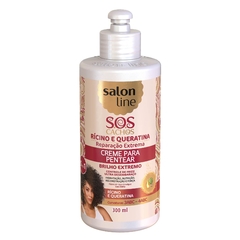 CREME PARA PENTEAR SALON LINE S.O.S CACHOS RICINO E QUERATINA 300ML na internet