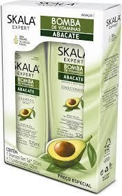 KIT SKALA SHAMPOO E CONDICIONADOR  BOMBA ABACATE 325ML