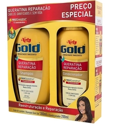 KIT NIELY GOLD SHAMPOO E CONDICIONADOR NUTRICAO PODEROSA