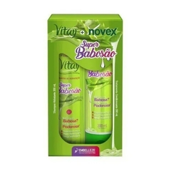 KIT NOVEX VITAY SHAMPOO E CONDICIONADOR SUPER BABOSAO 300ML