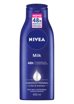 LOCAO HIDRATACAO NIVEA 400ML MILK PELE EXTRASEC