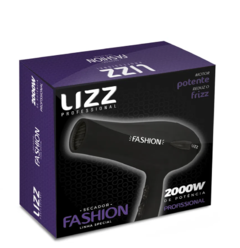 Secador LIZZ Profissional Fashion preto - 127V (2150 watts) / 220V (2200 watts)