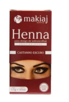 HENNA MAKIAJ CASTANHO ESCURO