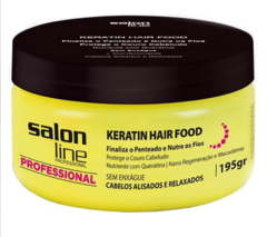 CREME SALON LINE HAIR FOOD KERATIN 195G