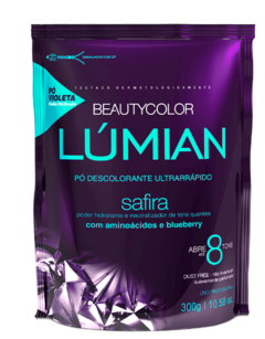 PÓ DESCOLORANTE SAFIRA BEAUTYCOLOR LÚMIAN 300g